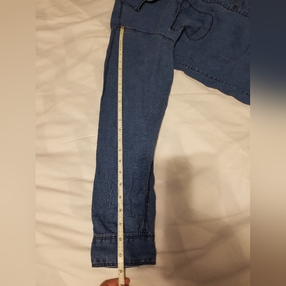 Madewell Long Sleeve shrit Blue Women's Size M - Picture 6 of 9